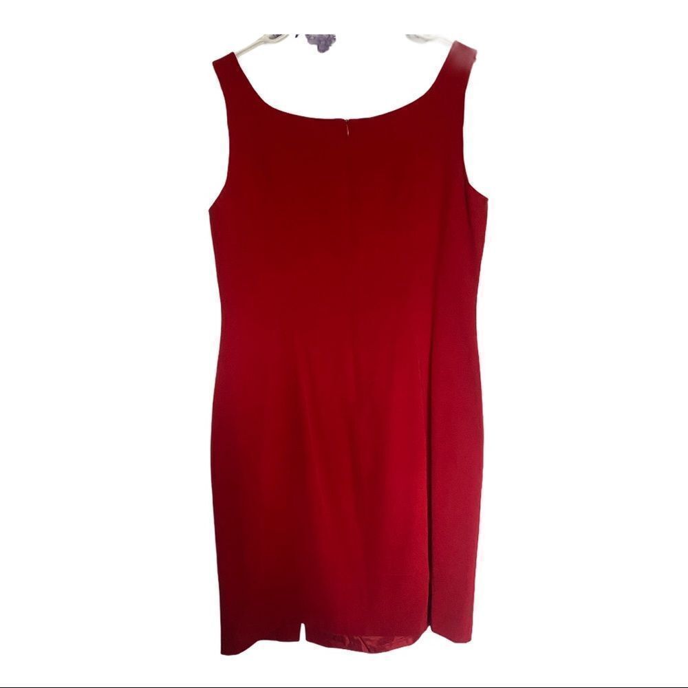 HUGO BUSCATI CLASSIC RED SHEATH SILK